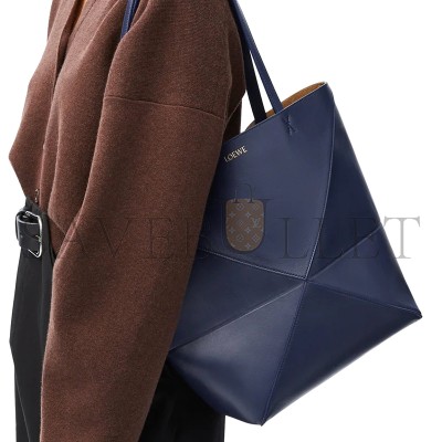 LOEWE MEDIUM PUZZLE FOLD TOTE IN SHINY CALFSKIN A657G50X01 06 (31.5*25.5*14.5cm)